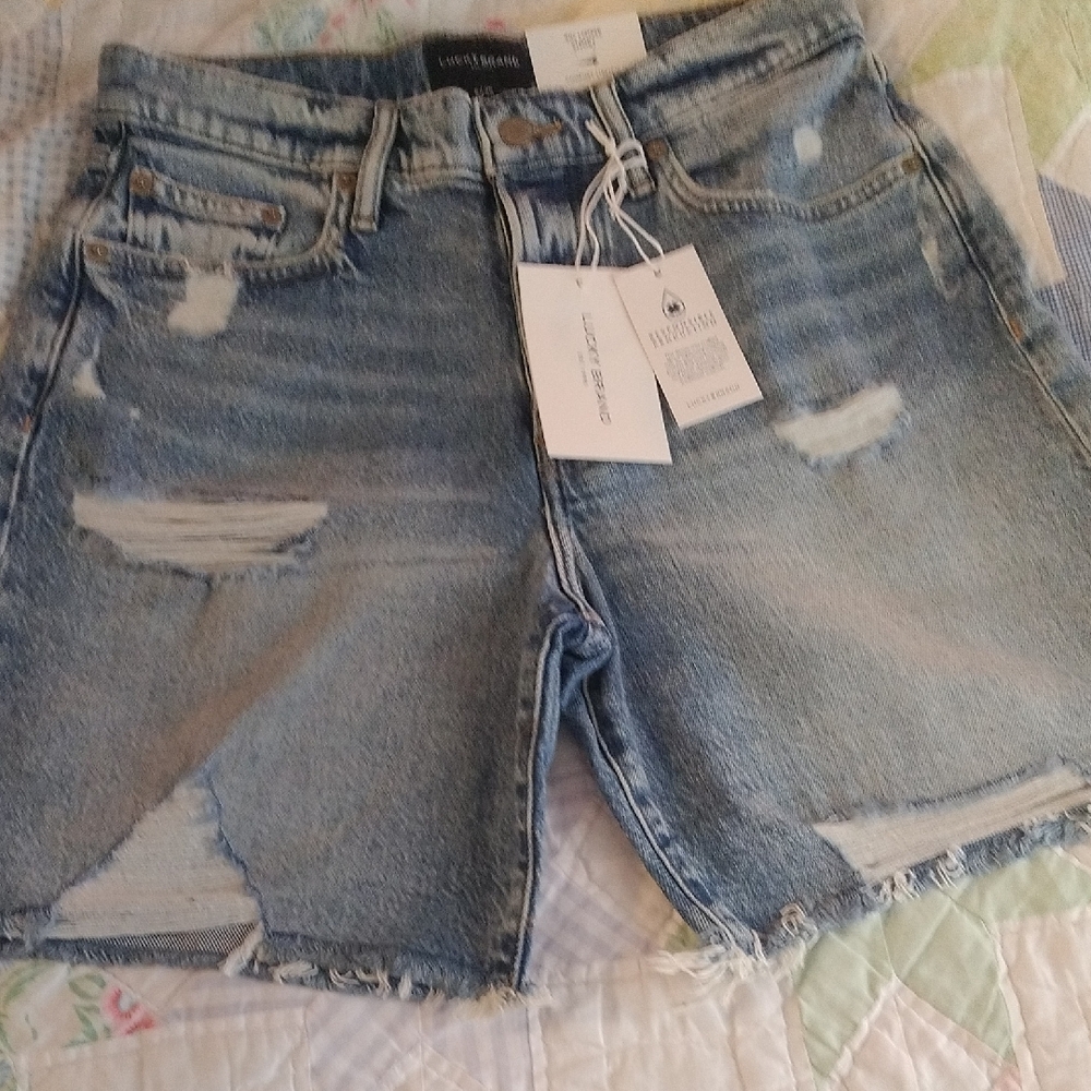 Lucky Brand Distressed Denim Shorts